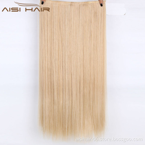 Wholesale Synthetic 5 Hairpieces Clip In Hair Extension Long Straight Style  Hair Pieces